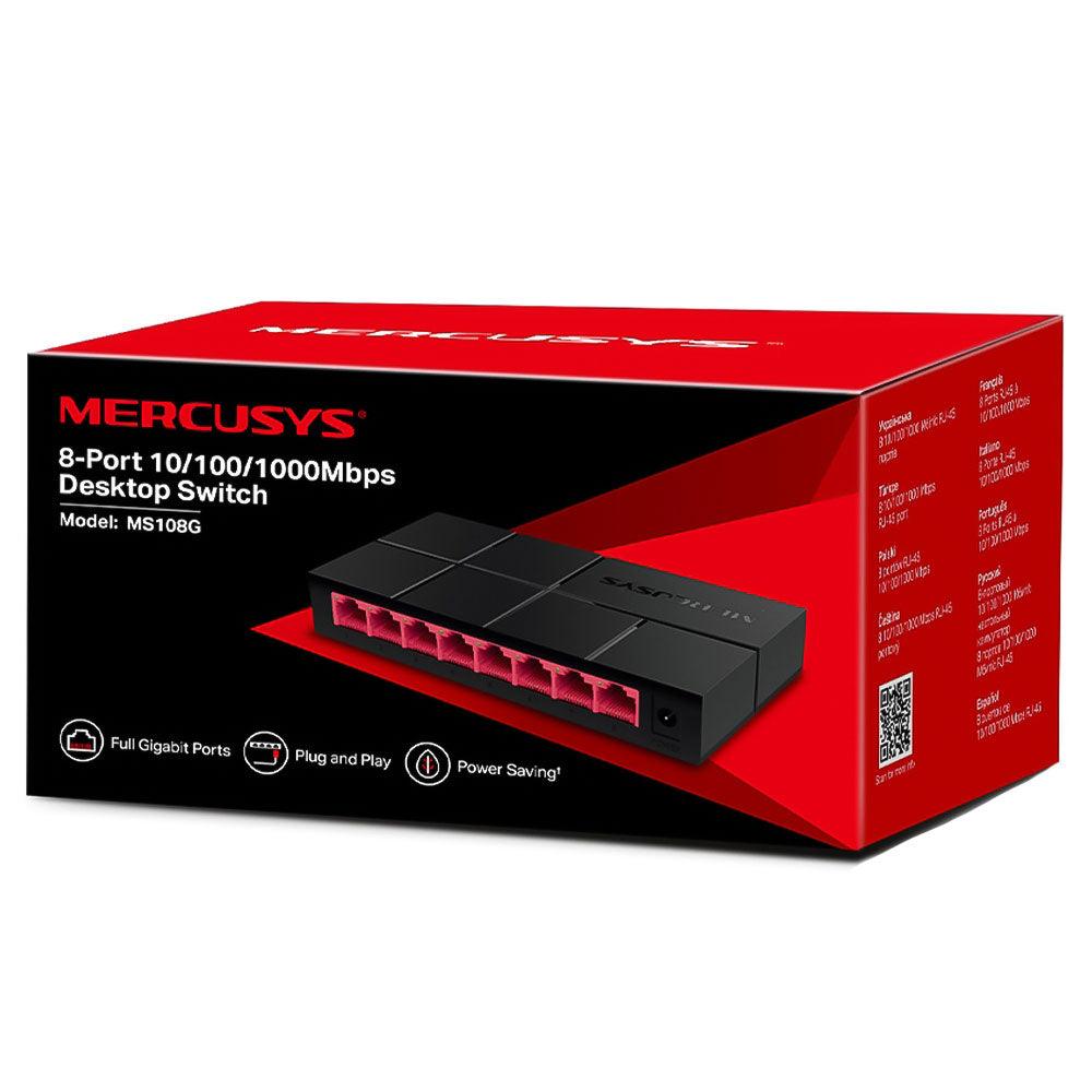 Mercusys MS108G Unmanaged Desktop Switch 8 Ports 10/100/1000Mpbs - Kimo Store