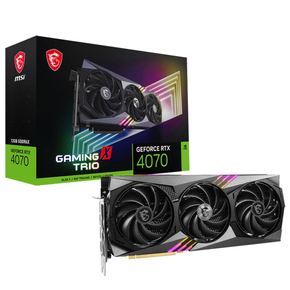 MSI GeForce RTX 4070 GAMING X TRIO 12GB GDDR6X Graphics Card