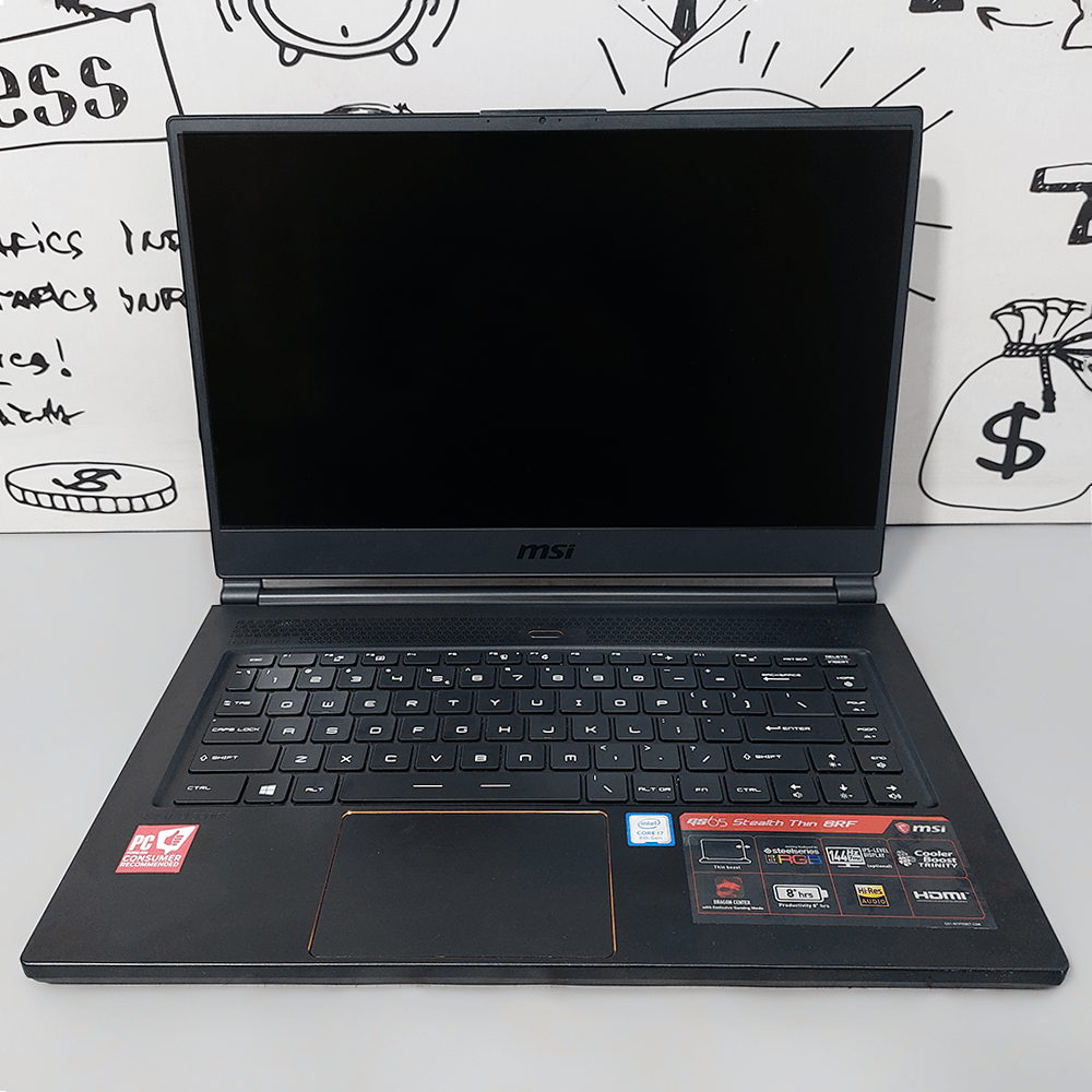 MSI GS65 Stealth Thin 8RF Laptop (Intel Core i7-8750H - 32GB DDR4 - M.2 NVME 512GB - Nvidia GeForce GTX 1070 With Max Q Design 8GB - 15.6 Inch FHD 144Hz - Cam ) Original Used