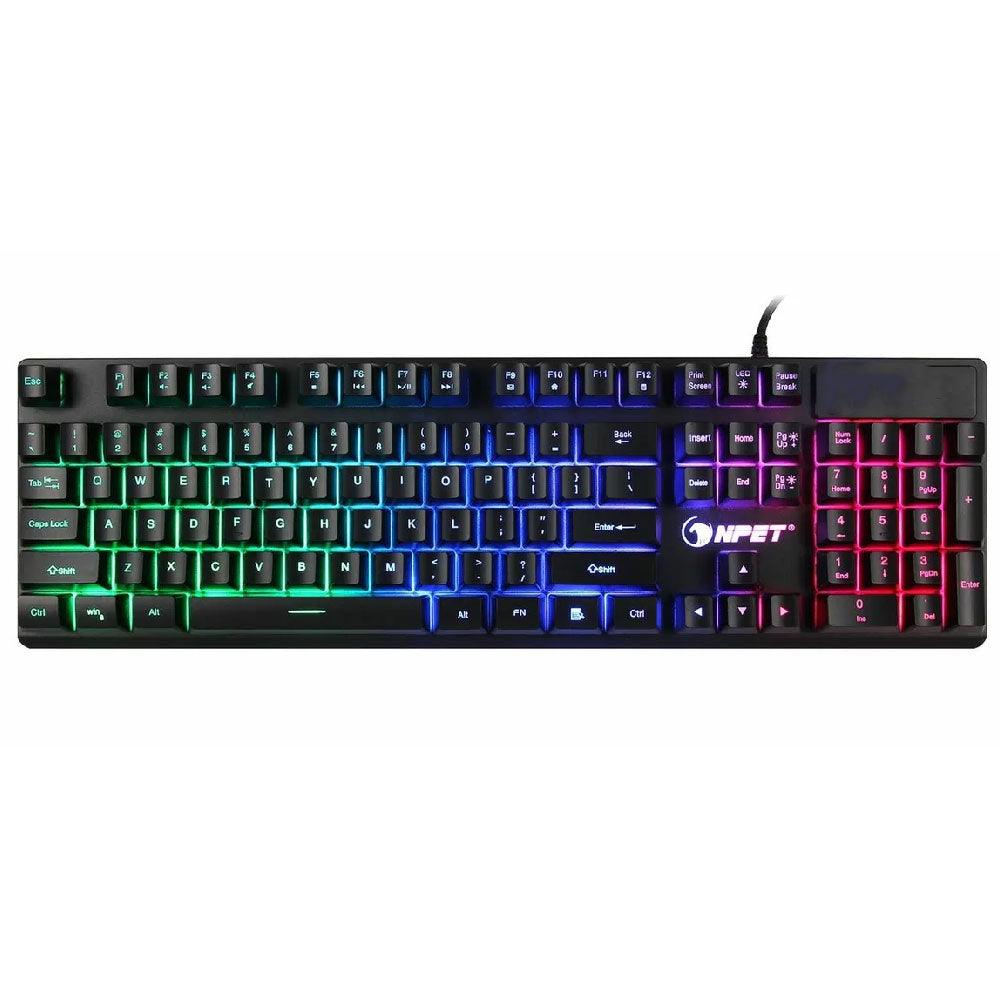 NPET K10 Wired RGB Gaming Keyboard (Original Used) - Kimo Store
