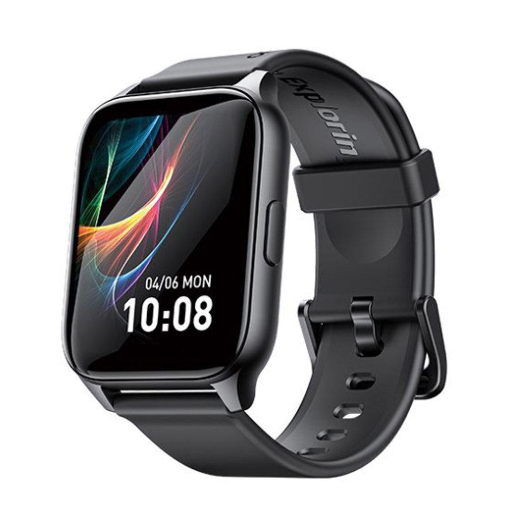 Oraimo Watch 4 Plus OSW-801 Smart Watch Black Case With Black Silicone Strap - Kimo Store