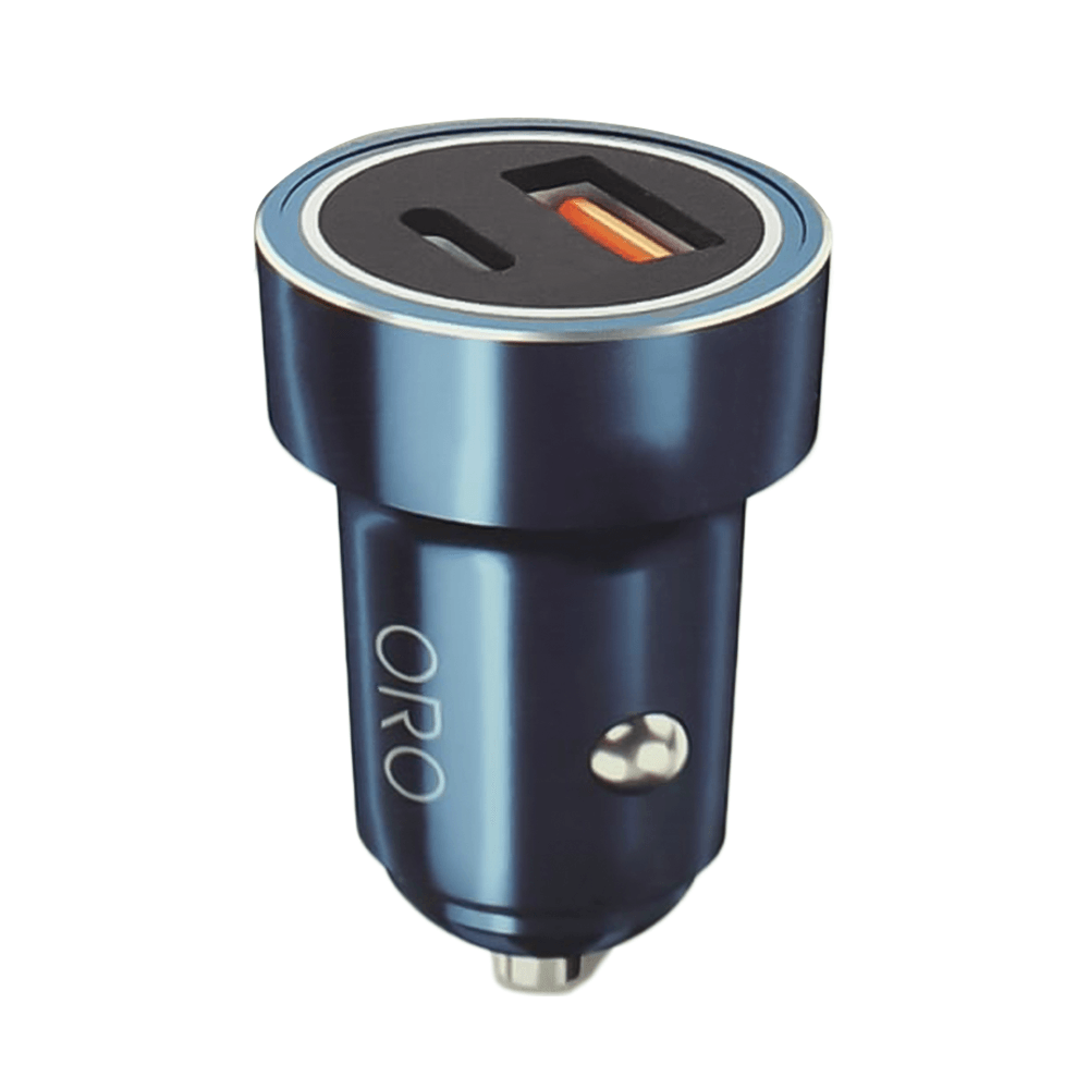 ORO XC-01T Car Charger PD Type-C + USB 20W Fast Charging 