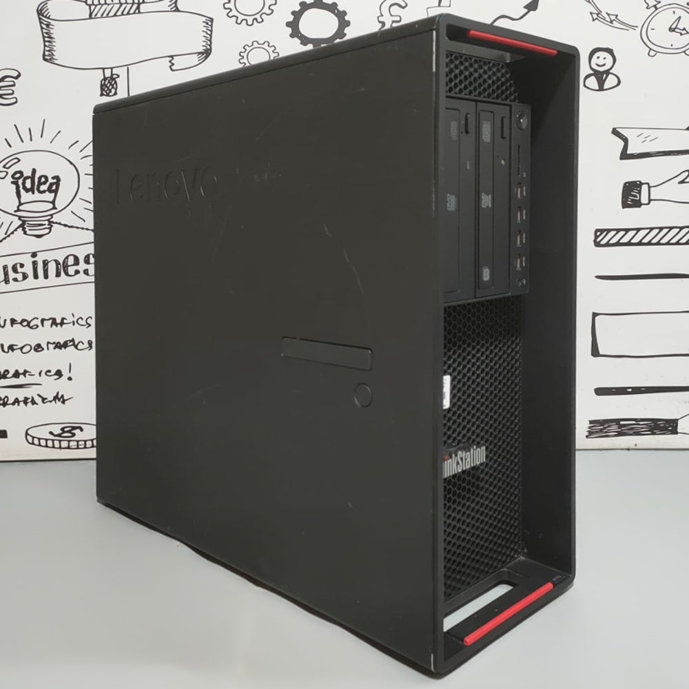 كمبيوتر ورك ستيشن لينوفو ThinkStation P710 (2x CPU انتل زيون E5-2603 V3 - رام 16 جيجابايت DDR4 - بدون هارد - بدون كارت شاشة) استعمال خارج