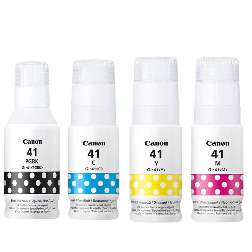 Pack of 4 Canon 41 Original Ink Cartridge Set Black & Tri Color - Kimo Store