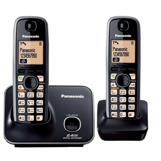 تليفون أرضى لاسلكى باناسونيك ديجيتال (2 سماعة) KX-TG3712BX