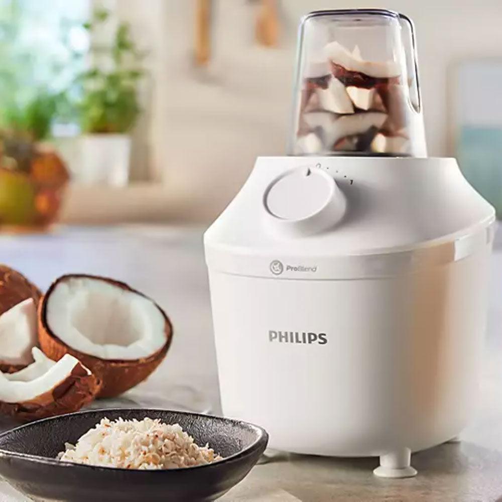 Philips 3000 Series Countertop Blender, 1 Liter, 450 Watt, White - HR2041/16 with more functions