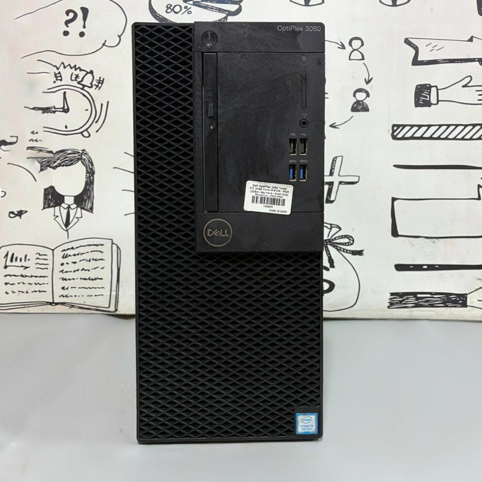 Dell OptiPlex 3060 Tower PC (Intel Core i3-8100 - 8GB DDR4 - No Hard - Intel UHD Graphics) Original Used
