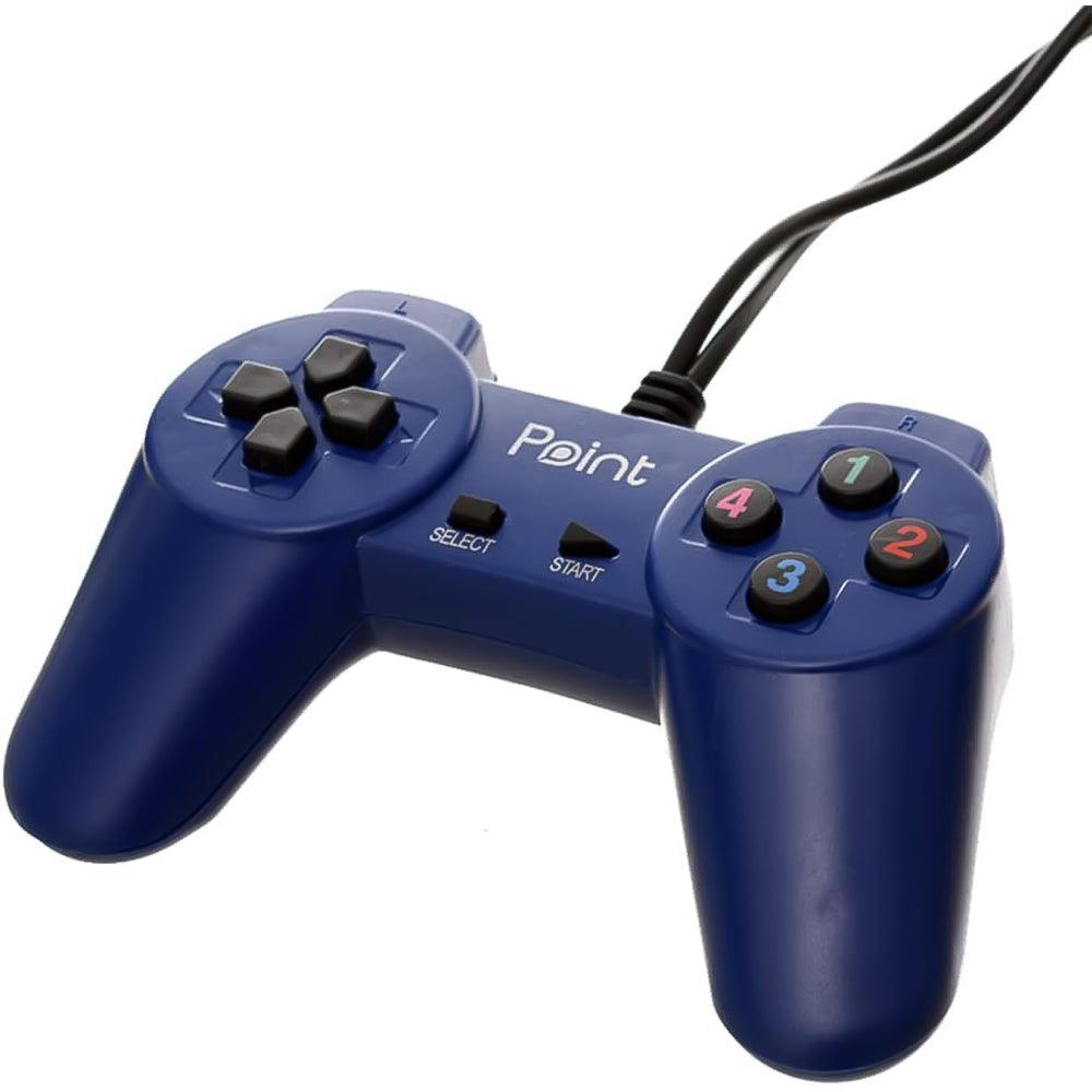 Point PT-703 Double Wired Gamepad - Blue