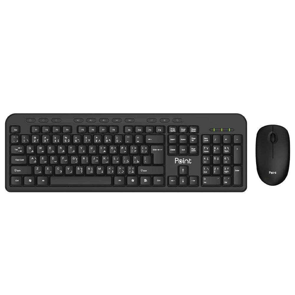 Point PT-805 Wireless Keyboard + Mouse Combo English & Arabic