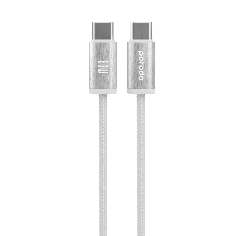 Porodo PD-W60CC1-WH Type-C To Type-C Cable 60W Fast Charging