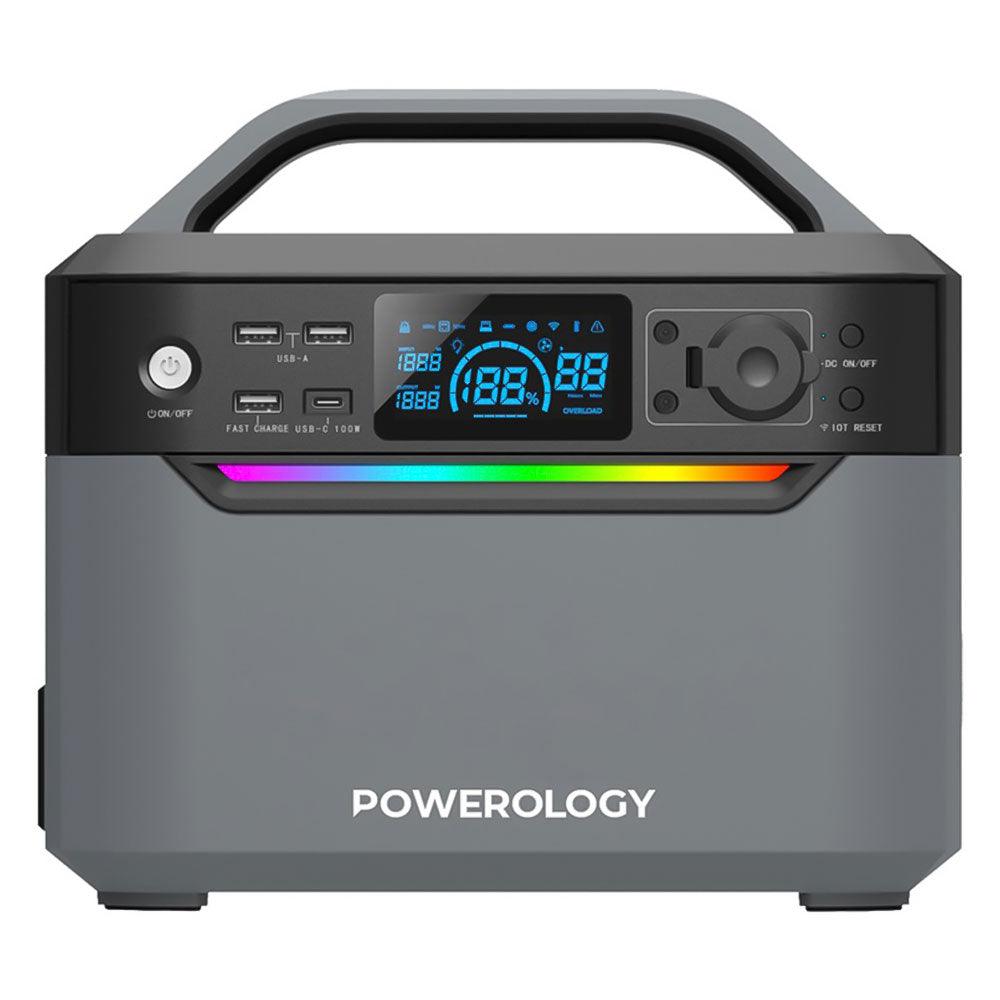 Powerology Portable Power Generator PPBCHA39 600W 120000mAh - Black