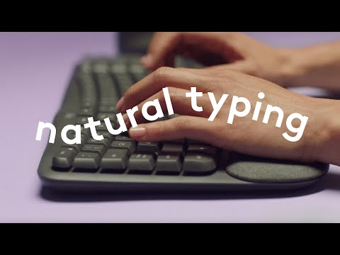 كيبورد لوجيتك بلوتوث إنجليزي و عربي Wave Ergonomic