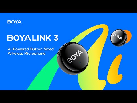 Boya BOYALINK 3-01 All-in-one Dual Channel Wireless Microphone System - Black