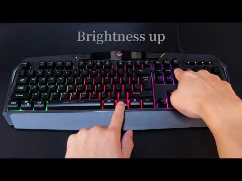 Meetion C510 Wired Rainbow Gaming Keyboard + Mouse Combo English & Arabic