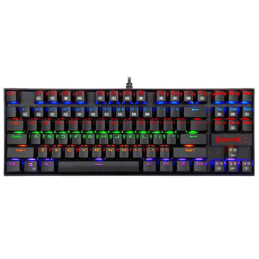 Redragon Kumara K552-KB Rainbow Blue Switch Wired Gaming Keyboard English & Arabic