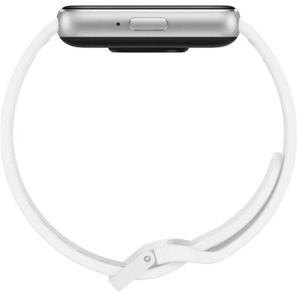 Samsung Galaxy Fit3 SM-R390 Band Silver Case With White Strap
