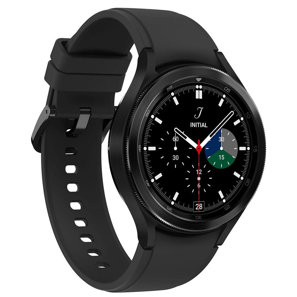 Samsung Galaxy Watch 4 Classic SM-R890 Smart Watch (46mm - GPS) Black Stainless Steel Case With Black Fluoroelastomer Strap - Kimo Store