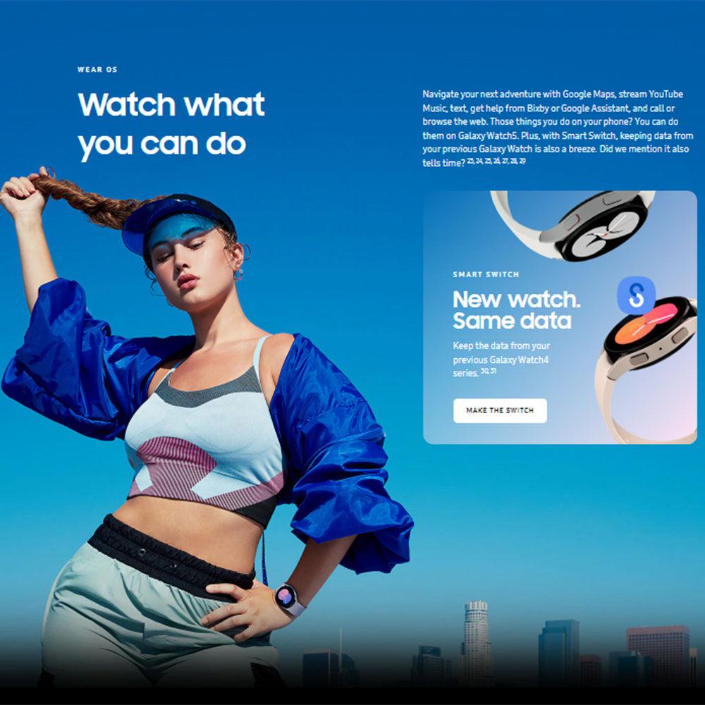 Samsung Galaxy Watch 5 SM-R910 Smart Watch (44mm - GPS) Sapphire Aluminum Case With Sapphire Strap - Kimo Store