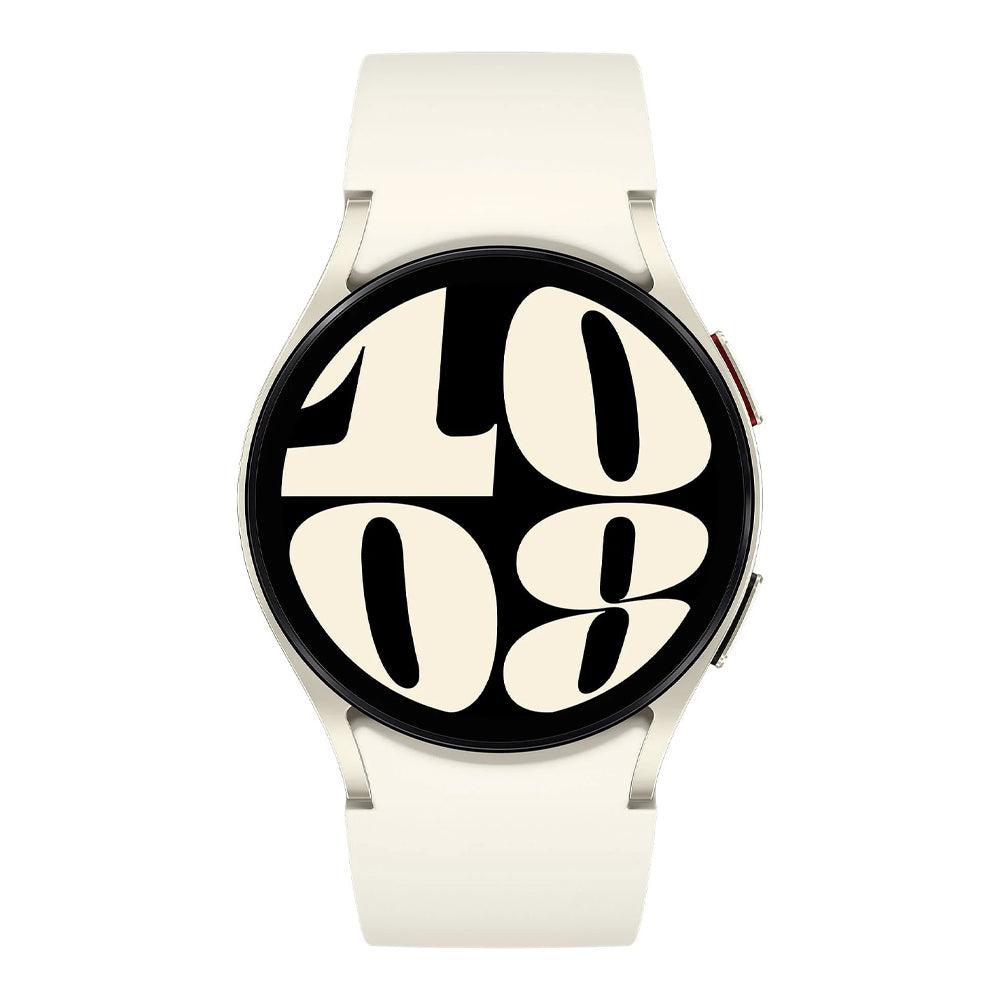 ساعة سمارت سامسونج جلاكسي Watch 6 SM-R930 تدعم (GPS) 40 ملم - هيكل الومنيوم جولد مع سوار جولد