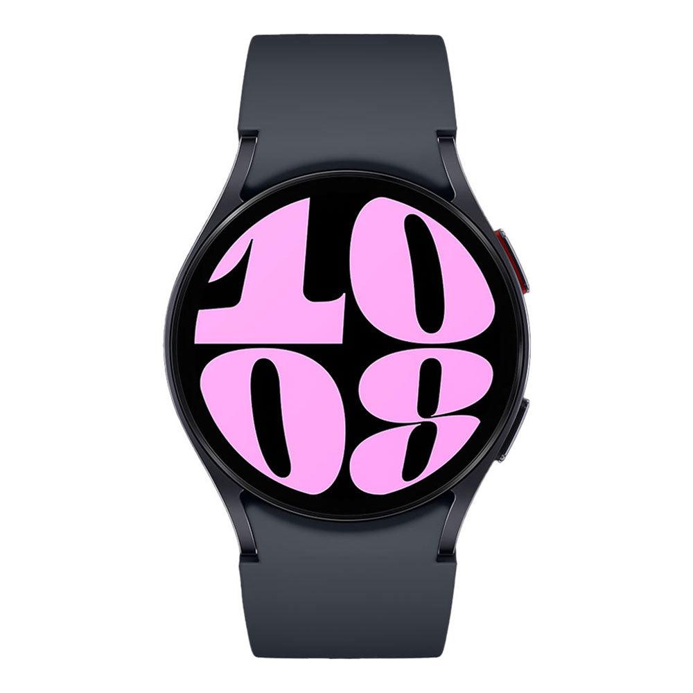 ساعة سمارت سامسونج جلاكسي Watch 6 SM-R930 تدعم (GPS) 40 ملم - هيكل الومنيوم جرافيت مع سوار جرافيت