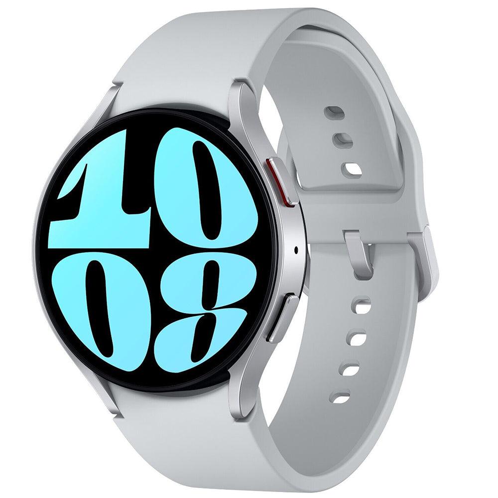 Samsung Galaxy Watch 6 SM-R940 Smart Watch (44mm - GPS) Silver Aluminum Case With Silver Strap