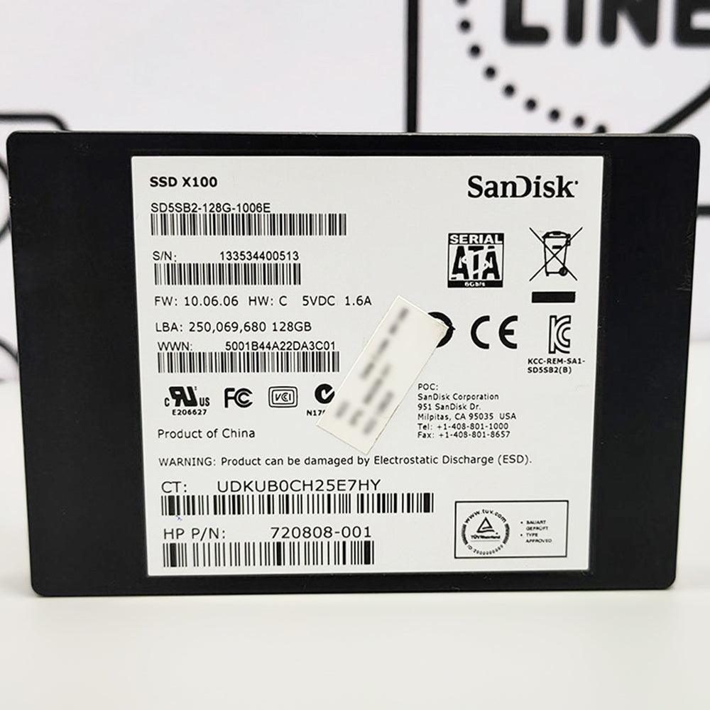 SandiskX100128GBSATA2.5InchInternalSSD_OriginalUsed - هارد درايف SSD سانديسك 128 جيجابايت ساتا 2.5 بوصة داخلي (استعمال خارج)
