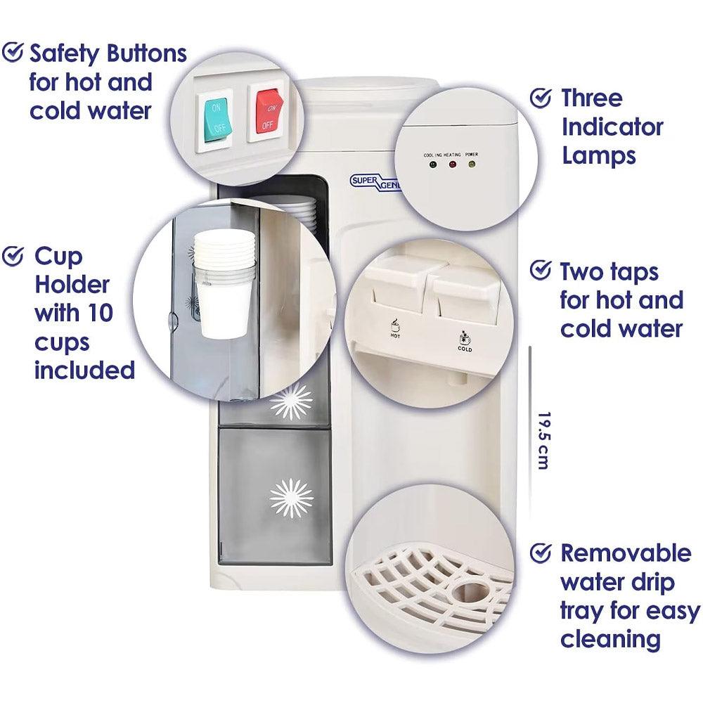 Super General Table Top Load Water Dispenser - White