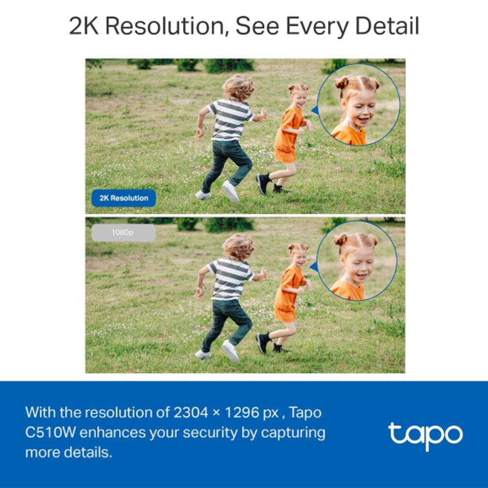 Tapo C510W Wi-Fi Pan & Tilt Outdoor Security Camera 2K
