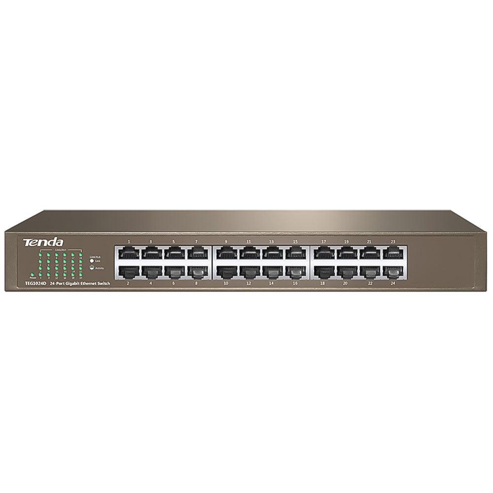 Tenda TEG1024D Unmanaged Rackmount Switch 24 Port 10/100/1000Mbps