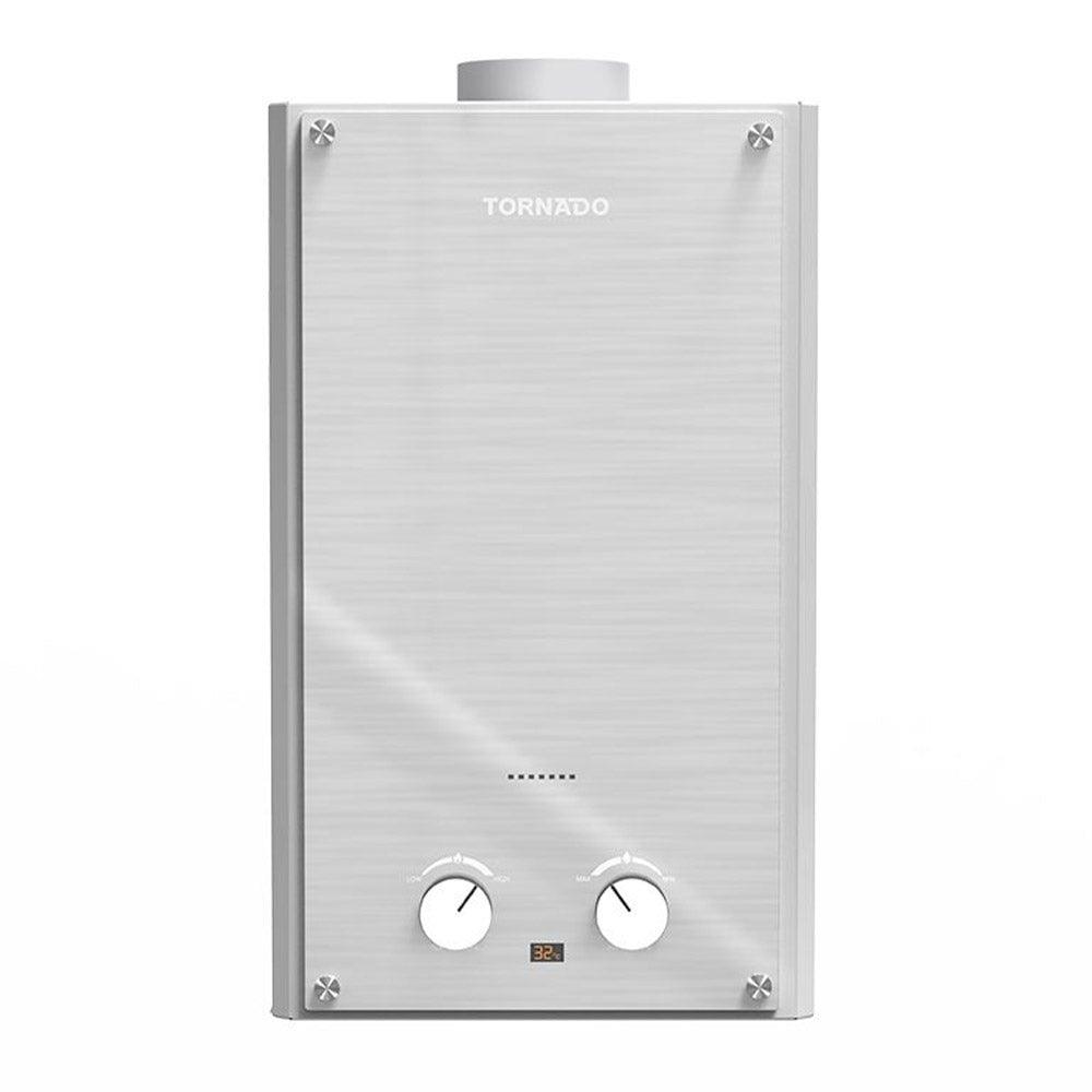 Tornado Gas Water Heater With Chimney GHE-10MP-GS 10L - Silver