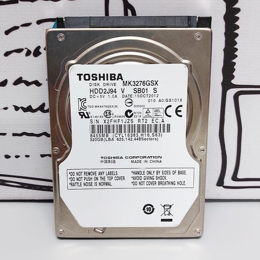 Toshiba 320GB 2.5 Inch Internal Laptop Hard Drive (Original Used)