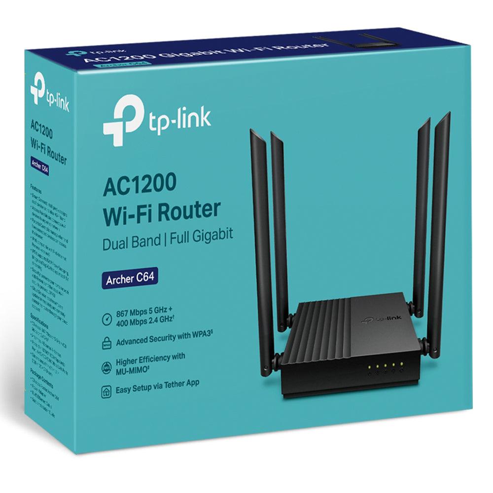 TP-Link Archer C64 AC1200 Access Point 4 Port 4 Antenna - Kimo Store