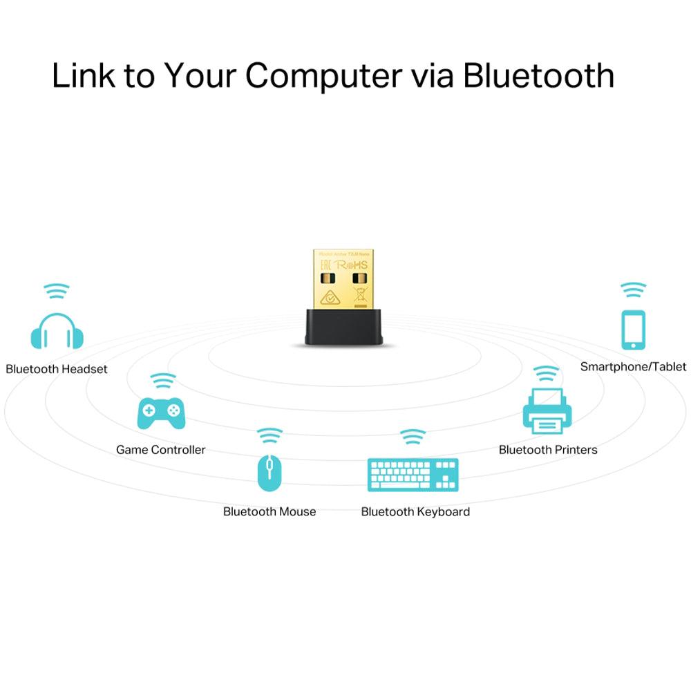 محول نانو USB تي بي لينك لاسلكي و بلوتوث Archer T2UB V4.2