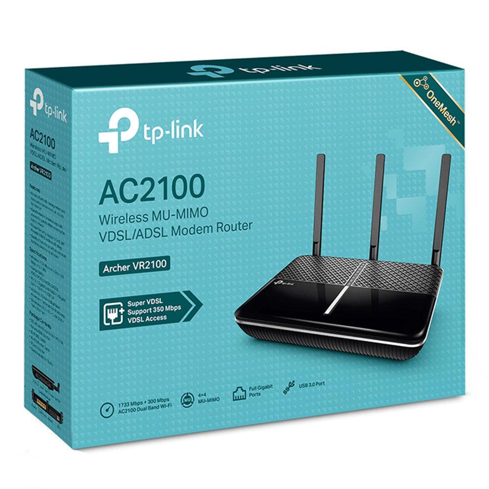 TP-Link Archer VR2100 AC2100 VDSL/ADSL Router 4 Port 3 Antenna - Kimo Store