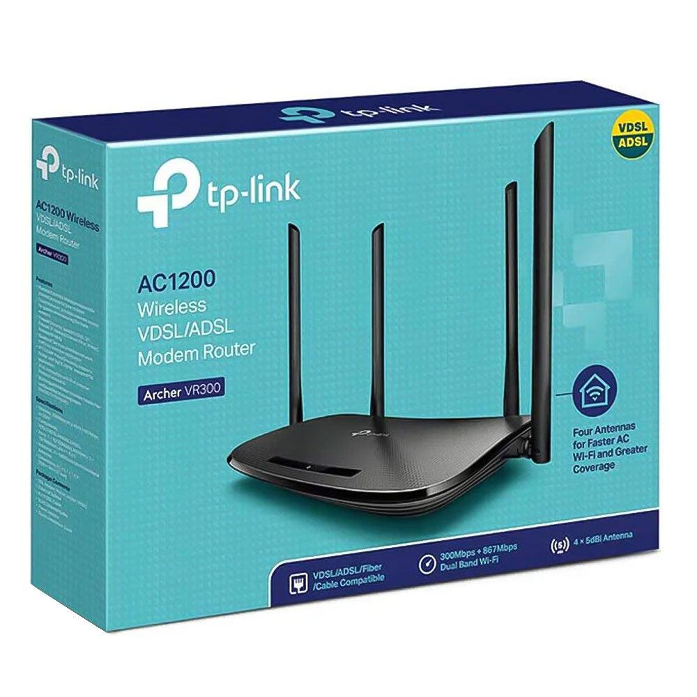 TP-Link Archer VR300 AC1200 V2 VDSL/ADSL Router 4 Port 4 Antenna - Kimo Store