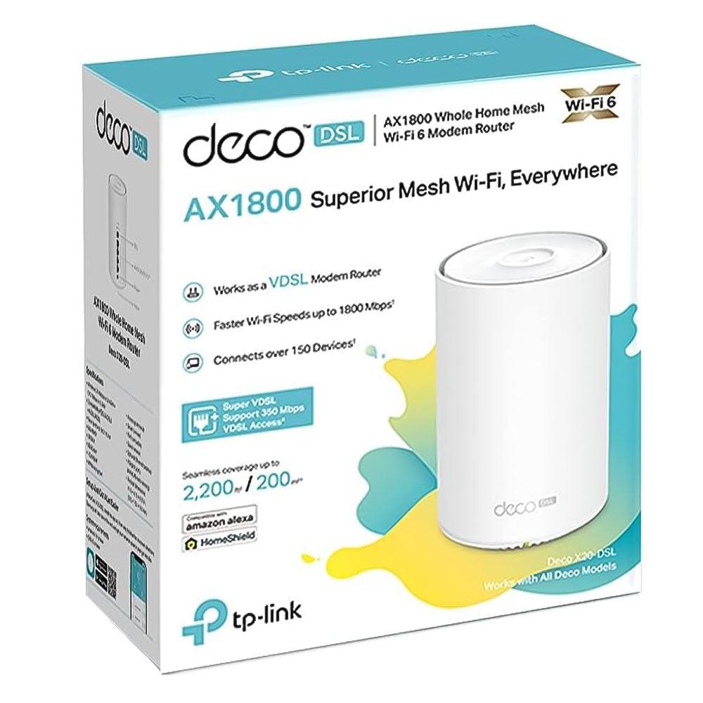 TP-Link Deco X20-DSL AX1800 VDSL Whole Home Mesh Wi-Fi 6 Router 1800Mbps - Kimo Store