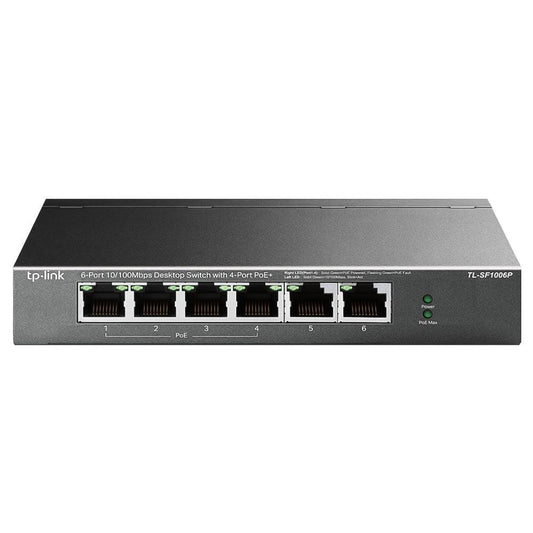 TP-Link TL-SF1006P Unmanaged Desktop PoE Switch 6 Port 10/100Mbps