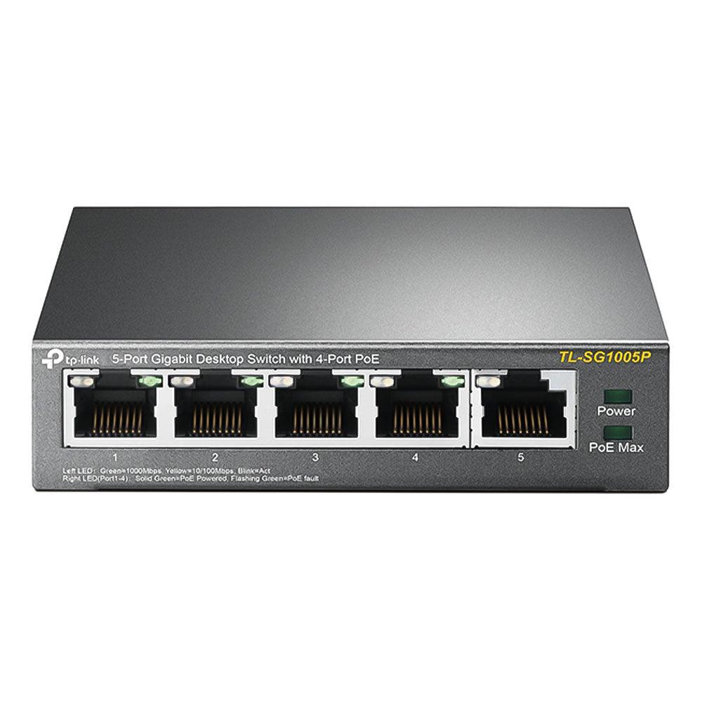 TP-Link TL-SG1005P Unmanaged Desktop PoE Switch 5 Port 10/100/1000Mbps