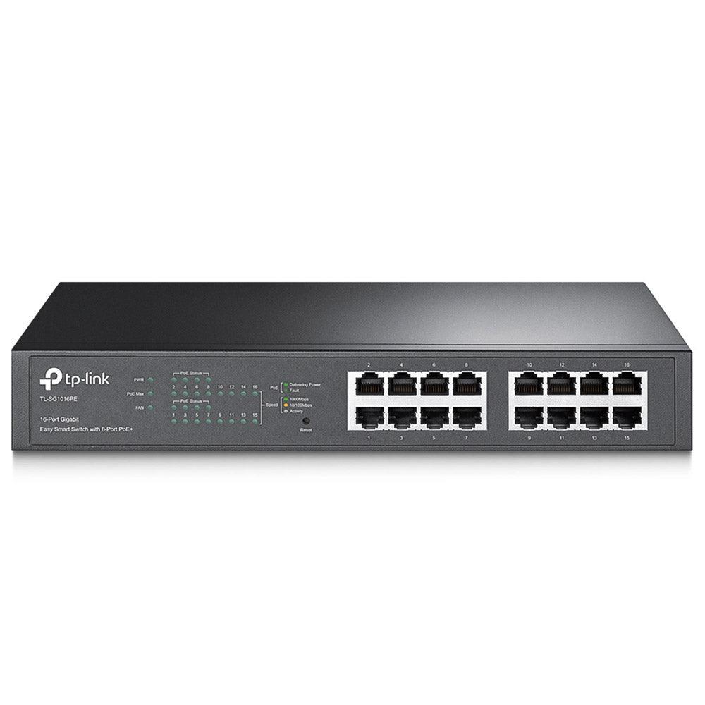TP-Link TL-SG1016PE Easy Smart Rackmount Switch 16 Port 10/100/1000Mbps With 8 Port PoE+