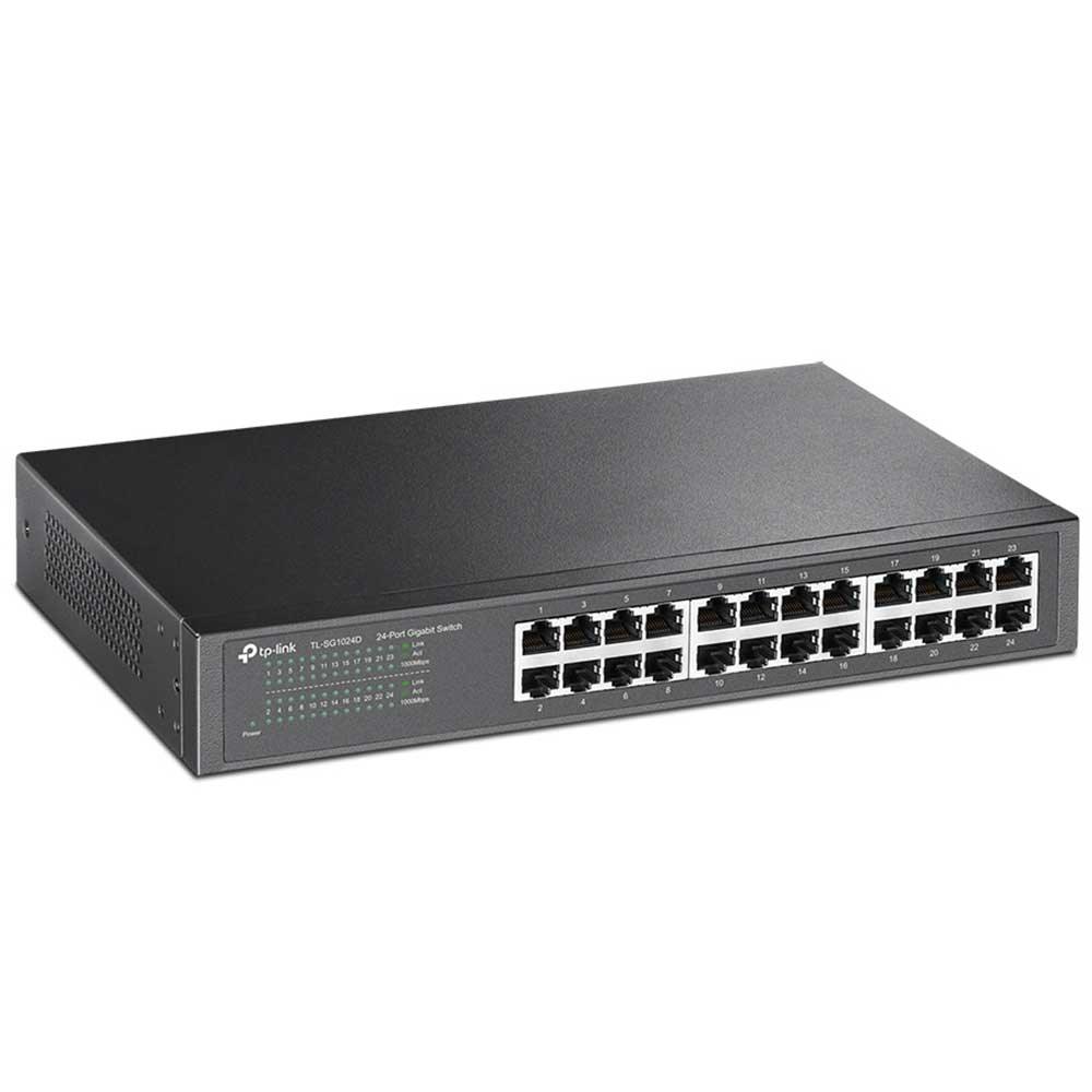 سويتش تي بي لينك 24 منفذ 1000/100/10 ميجابايت/ثانيةTL-SG1024D  Unmanaged Rackmount