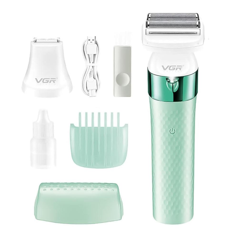 VGR Professional Lady Shaver Set 2-in-1 V-729 - Green