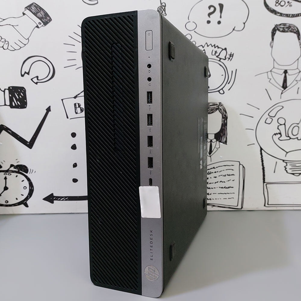 كمبيوتر ديسك توب اتش بي EliteDesk 800 G4 SFF (انتل كور i3-8300 - رام 8 جيجابايت DDR4 - انتل HD جرافيكس) استعمال خارج