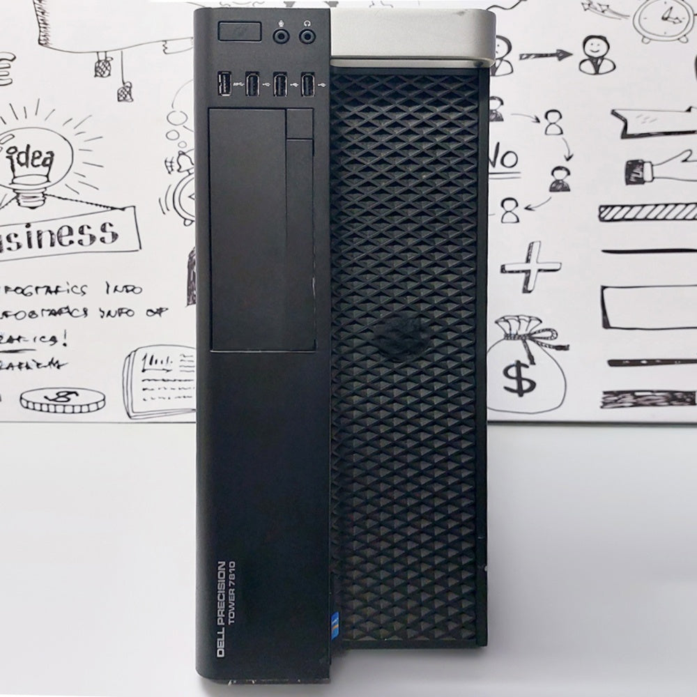 كمبيوتر ورك ستيشن ديل Precision 7810 (2x CPU انتل زيون E5-2609 V4 - رام 16 جيجابايت DDR4) استعمال خارج