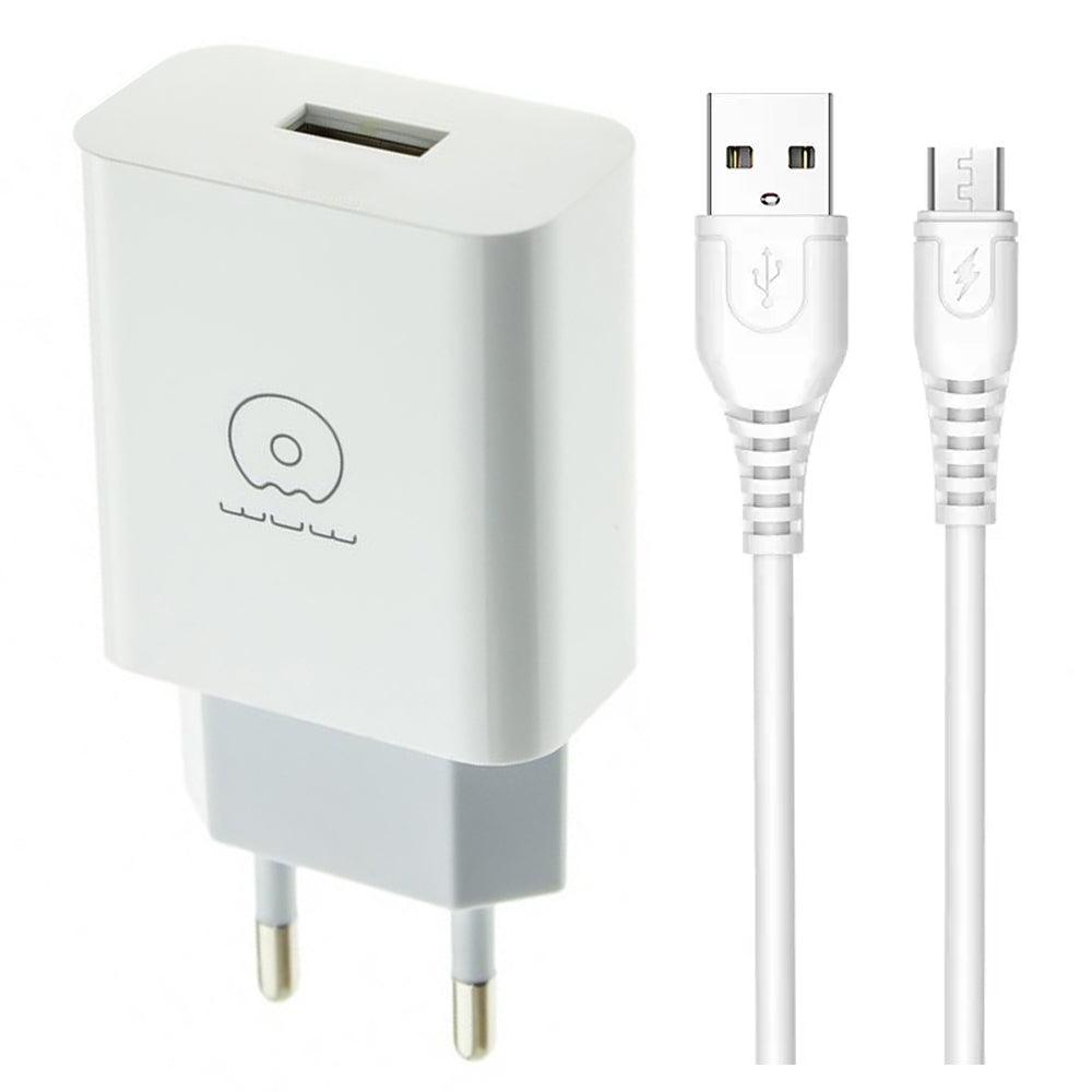 WUW T66 Wall Charger Micro Cable 3.5A Fast Charging