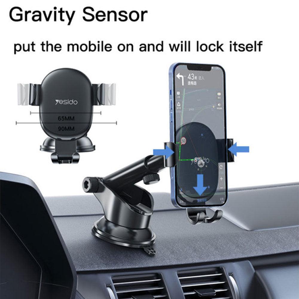 Yesido C120 Gravity Car Phone Holder 360° Full Rotation