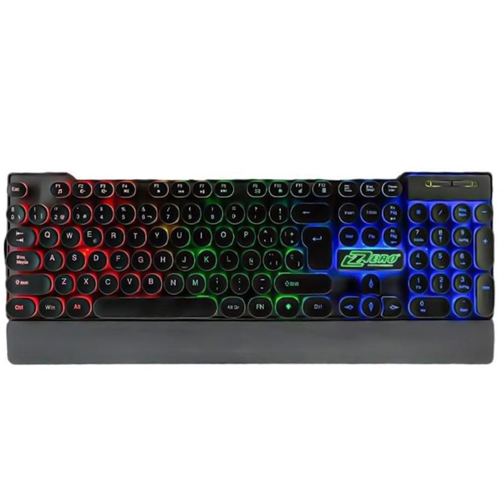 Zero ZR-2060 Rainbow Wired Gaming Keyboard English & Arabic