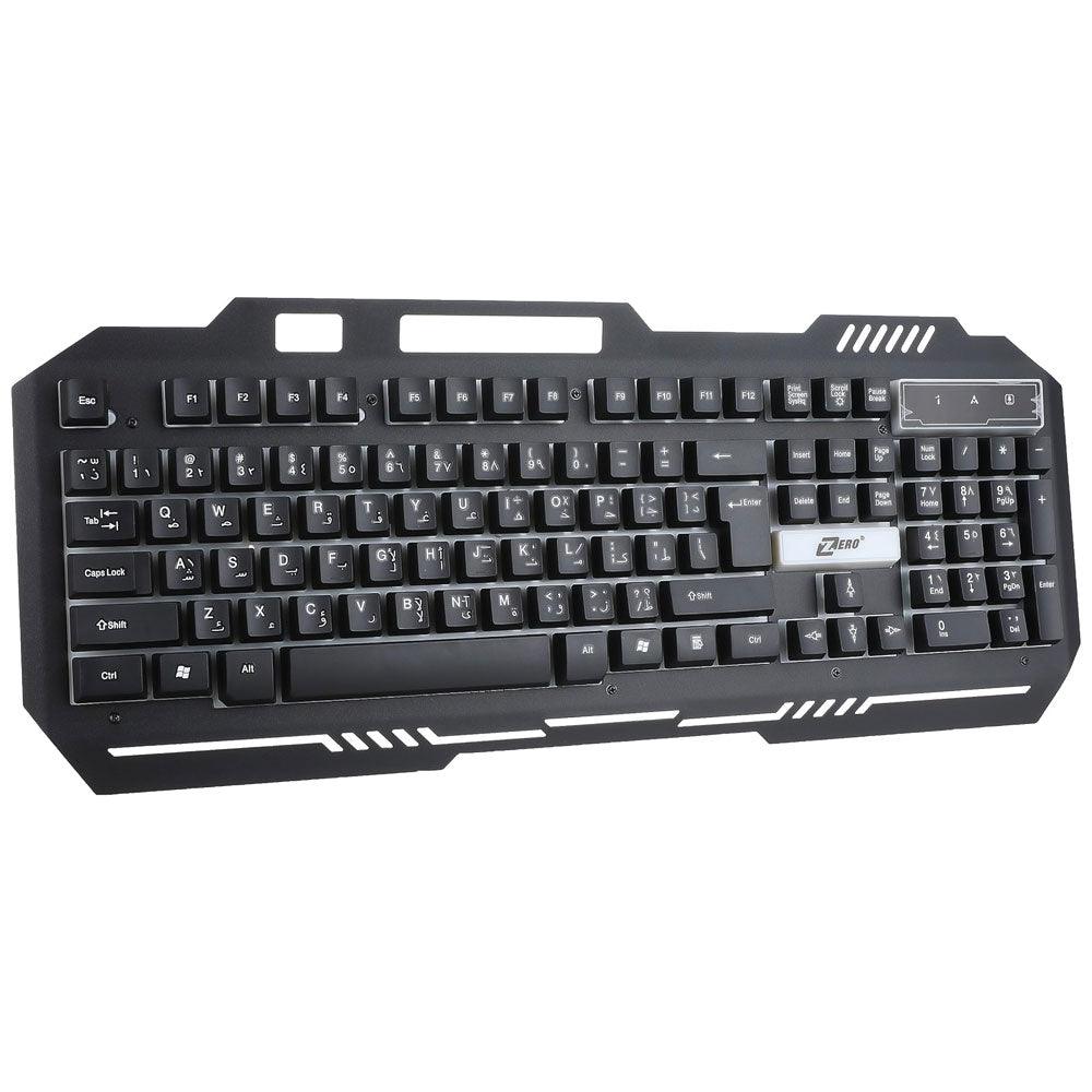 Zero ZR-2080 Wired Gaming Keyboard English & Arabic - Kimo Store
