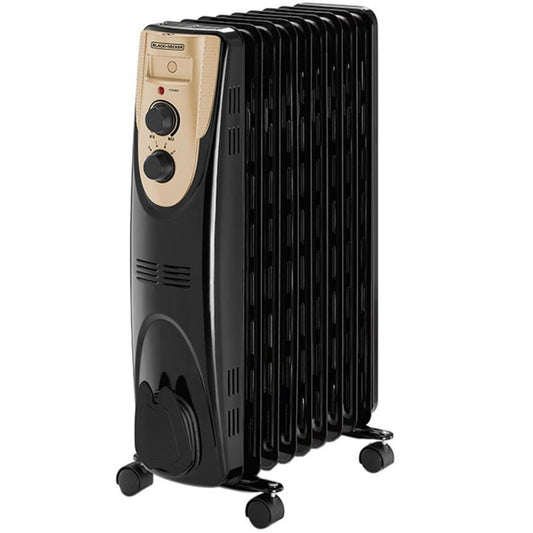 دفاية كهربائية زيت بلاك + ديكر 2000 وات OR090D-B9