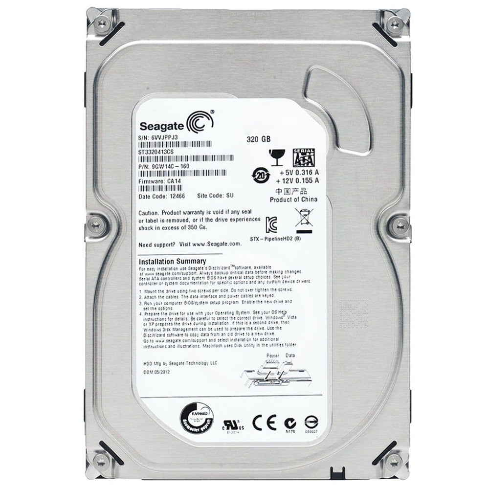 Seagate 320GB 3.5 Inch Internal PC Hard Drive (Original Used)