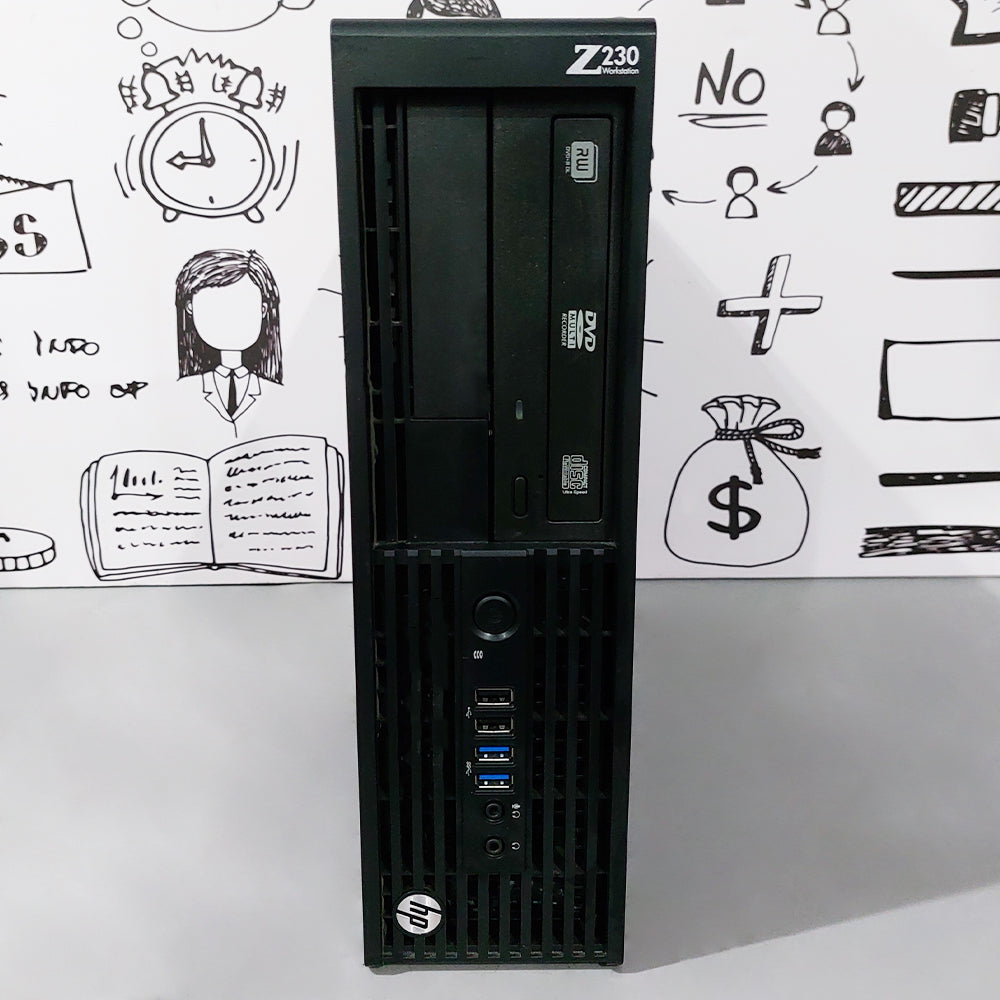 HP Z230 Desktop Workstation (Intel Core i5-4570 - 4GB DDR3 - No Hard - Intel HD Graphics - DVD RW) Original Used